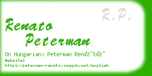 renato peterman business card